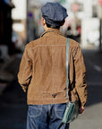 Dapper's (ダッパーズ)　ミニショルダーバッグ　1530　"Horsehide Leather Mini Shoulder Bag"　青碧ブルー
