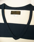 JELADO (ジェラード)　Vネック・ボーダーTシャツ　AG11218　"Club Tee"　ネイビー×ホワイト