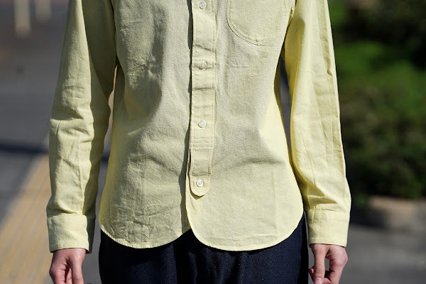 DALEE'S (ダリーズ)　長袖ドレスシャツ　"CALICO.C (キャラコ.C) with COLLER No.2"　クールイエロー