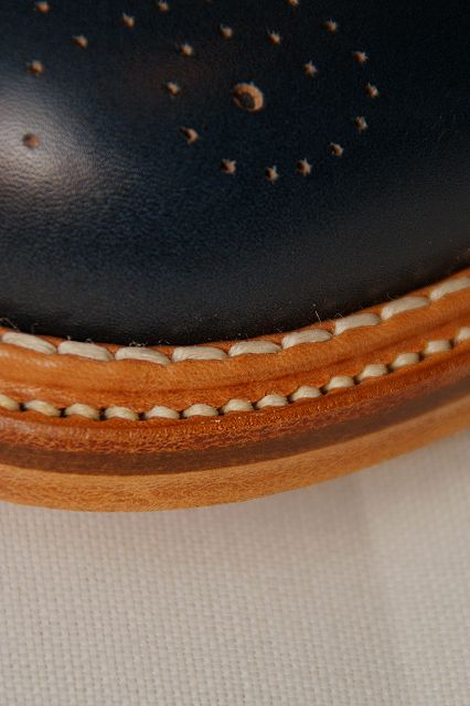 JELADO (ジェラード)"ANTIQUE GARMENTS" × RHYTHM FOOTWEAR (リズムフットウエア)　ウィングチップシューズ　AG21901　"Harlem"　オールドネイビー