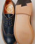 JELADO (ジェラード)"ANTIQUE GARMENTS" × RHYTHM FOOTWEAR (リズムフットウエア)　ウィングチップシューズ　AG21901　"Harlem"　オールドネイビー