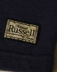 DALEE'S (ダリーズ)　6分袖ヘンリーネックTシャツ　"Rail Nit (レイルニット)"　...RAIL ROAD KNIT　DS.ネイビー