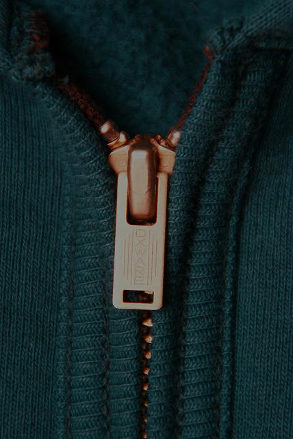 DELUXEWARE (デラックスウエア)　フルジップ・スウェットパーカー　SPZ-P　"FULLZIP PARKA PLAIN"　コバルトネイビー