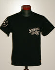 DELUXEWARE (デラックスウエア)　半袖Tシャツ　BRG-19A　"US EAGLE"　ブラック