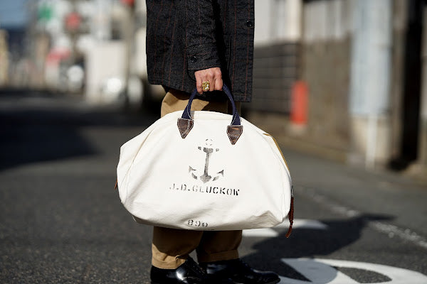 John Gluckow (ジョン・グラッコー)　セーラーズ・トランジット・バッグ　JG-B03　"Sailor's Transit Bag"　キナリ