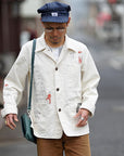 SUGAR CANE (シュガーケーン)　9oz.ツイル・ワークコート　SC15506　"1920's CARTOON WORK COAT"　ナチュラル・ワンウォッシュ