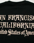 DELUXEWARE (デラックスウエア)　半袖Tシャツ　DLT-1501B　"SANFRANCISCO"　ブラック