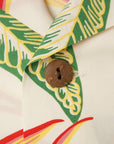 SUN SURF (サンサーフ)　半袖ハワイアンシャツ　SS37463　"HANGING HELICONIA"　オフホワイト