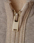 DELUXEWARE (デラックスウエア)　フルジップ・スウェットパーカー　SPZ-00　"FULLZIP PARKA PLAIN"　杢グレーベージュ