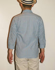 JELADO (ジェラード)　7分袖ワークシャツ　AG31112　"Lower Shirts"　フェイドインディゴ