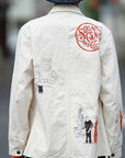SUGAR CANE (シュガーケーン)　9oz.ツイル・ワークコート　SC15506　"1920's CARTOON WORK COAT"　ナチュラル・ワンウォッシュ