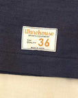 WARE HOUSE (ウエアハウス)　7分袖フットボールTシャツ　4063　"TIOGA HIGH"　ネイビー