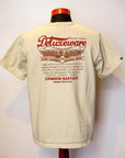 DELUXEWARE (デラックスウエア)　半袖Tシャツ　BRGX-22D　"EAGLE ARCH"　オイルベージュ
