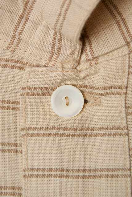 HELLER'S CAFE (ヘラーズカフェ)　プルオーバーシャツ　HC-235　"1900's Cotton Pullover Shirts"　ベージュ