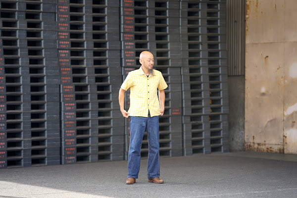 SUN SURF Special Edition (サンサーフ・スペシャルエディション)　半袖パラカシャツ　SS39127　"WATUMULL'S PALAKA CHECK SHIRT"　イエロー