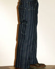 Dapper's (ダッパーズ)　ワークパンツ　1270　"Classical Railroader Work Pants"　インディゴウォバッシュ・ロープストライプ
