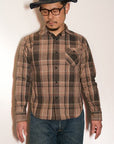 DELUXEWARE (デラックスウエア)　ネルシャツ　HV-31　"WEST MIX CHECK"　レッド