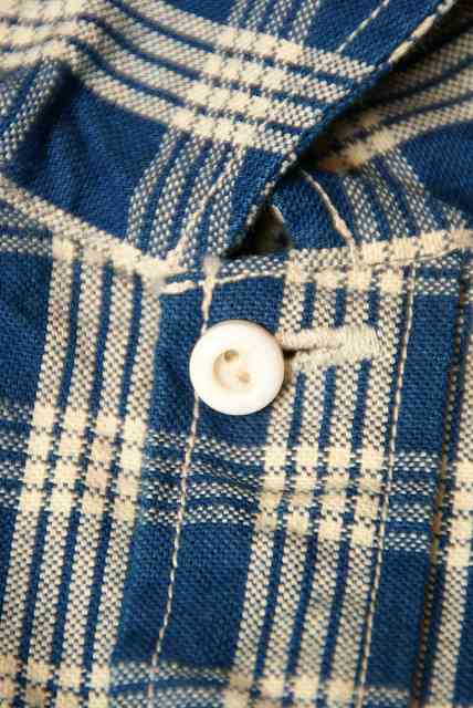 UNION SUPPLY (ユニオンサプライ)　パラカジャケット　US13487　"PALAKA CHECK SHIRT BLOUSE"　ネイビー・ワンウォッシュ