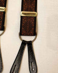 Dapper's (ダッパーズ)　Yバックスタイル・クラシカルサスペンダー　1601B　"Classical Suspenders by Gevaert"　ブラック/イエローゴールド×ブラック
