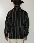 Dapper's (ダッパーズ)　カバーオール　1344　"Classical Railroader Coverall Jacket"　ブラックウォバッシュ・ロープストライプ