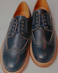 JELADO (ジェラード)"ANTIQUE GARMENTS" × RHYTHM FOOTWEAR (リズムフットウエア)　ウィングチップシューズ　AG21901　"Harlem"　オールドネイビー