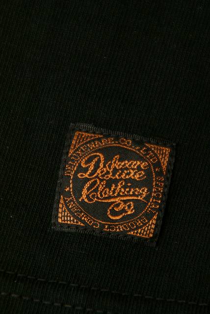 DELUXEWARE (デラックスウエア)　半袖Tシャツ　BRG-13B　"Deluxe 4CYCLES"　ブラック