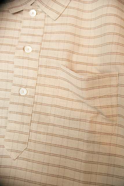 HELLER'S CAFE (ヘラーズカフェ)　プルオーバーシャツ　HC-235　"1900's Cotton Pullover Shirts"　ベージュ