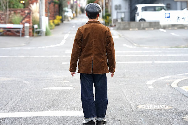 Dapper's (ダッパーズ)　レザーキャスケット　1669　"40’s Style Classic Horsehide Leather Casquette"　R.ブラック (ブラウンベース)