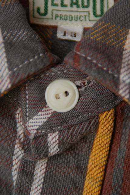 JELADO (ジェラード)　ヘヴィーネルシャツ (ショート丈)　JP42133　"Unionworkers Shirts (ユニオンワーカーズシャツ)"　チョコレートブラウンC