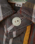 JELADO (ジェラード)　ヘヴィーネルシャツ (ショート丈)　JP42133　"Unionworkers Shirts (ユニオンワーカーズシャツ)"　チョコレートブラウンC