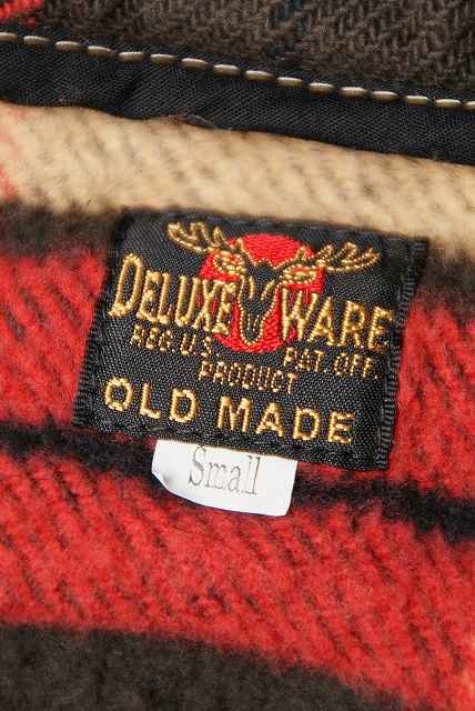 DELUXEWARE (デラックスウエア)　マッキーノジャケット　109XX　"FIELD NEL-ALL"　BLK.CK