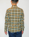DELUXEWARE (デラックスウエア)　長袖シャツ　LV-17　"THROUGH BLC CHECK"　BLC.イエロー