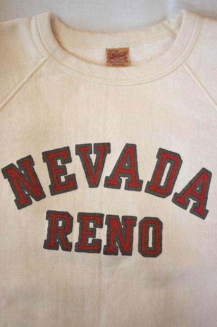 DELUXEWARE (デラックスウエア)　スウェット　S204-05　"NEVADA"　ナチュラル