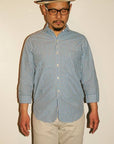 JELADO (ジェラード)　7分袖ワークシャツ　AG31112　"Lower Shirts"　フェイドインディゴ