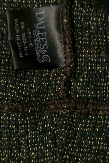DALEE'S (ダリーズ)　ショールカラーニット　"Singer Knit (シンガーニット)"　...20s Singer Knit　ブラック