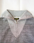 Dapper's(ダッパーズ)　ハーフジップスウェット　1660　"Classical Two Way Neck Half Zip Sweat Special Sewing Model"　ヘザーグレー