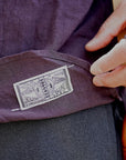 Dapper's (ダッパーズ)　リネン・プルオーバーシャツ　1623　"Round Placket Miners Pullover Shirts"　グレープ