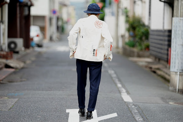 SUGAR CANE (シュガーケーン)　9oz.ツイル・ワークコート　SC15506　"1920's CARTOON WORK COAT"　ナチュラル・ワンウォッシュ