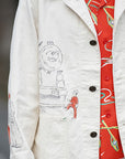 SUN SURF (サンサーフ)　長袖ハワイアンシャツ　SS29205　"SOUTH SEA OUTRIGGER"　レッド