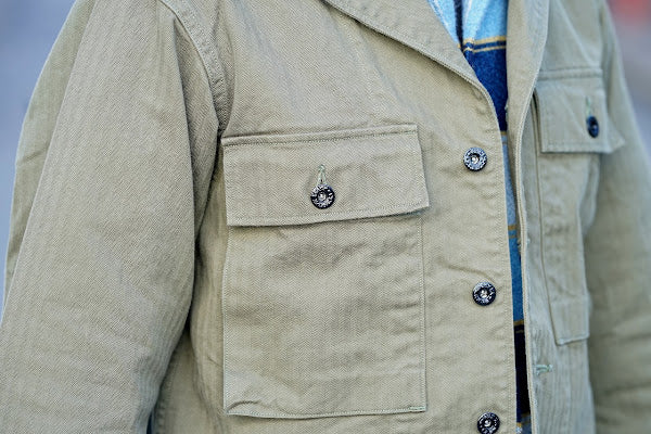 JELADO (ジェラード)　フィールドジャケット　CT03443　"CM43 HBT Field Jacket"　オリーブ