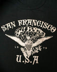 DELUXEWARE (デラックスウエア)　半袖Tシャツ　DLT-1501B　"SANFRANCISCO"　ブラック