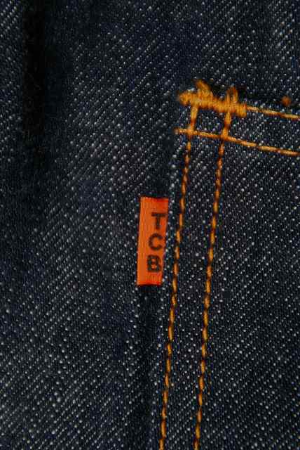 TCB (ティーシービー)　スリムジーンズ　"TCB Orange"　インディゴ・ワンウォッシュ