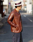 HEAD LIGHT (ヘッドライト)　ストライプデニム・オーバーオール　HD42498　"SPECIAL WOVEN STRIPE DENIM LOW BACK OVERALLS"　ワンウォッシュ