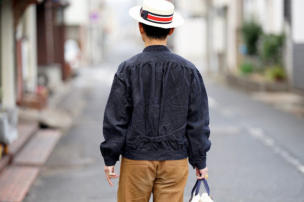 ADJUSTABLE COSTUME (アジャスタブルコスチューム)　ボーターハット (カンカン帽)　AHT-007　"Panama Boater Hat"　トリコロール