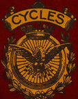 DELUXEWARE (デラックスウエア)/Tシャツ/DLT-23/CYCLES/バーガンディ