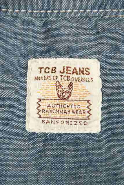 TCB (ティーシービー)　シャンブレー・ウエスタンシャツ　"Ranchman Shirt"　インディゴ・ワンウォッシュ