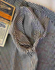 HEAD LIGHT (ヘッドライト)　エンジニアジャケット　HD15237　"11oz. EXPRESS STRIPE VEST(FULL SLEEVES)"　エクスプレスストライプ・ワンウォッシュ