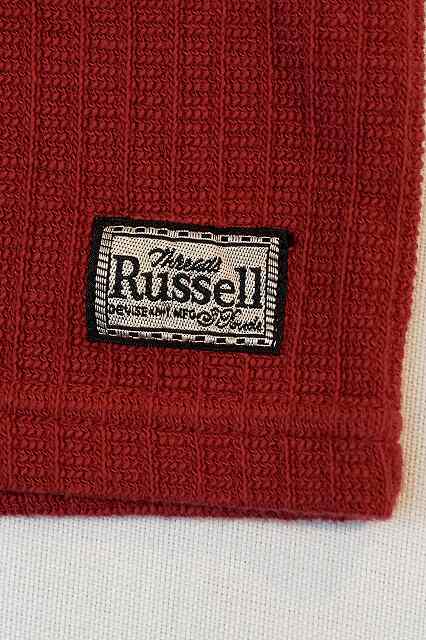 DALEE'S (ダリーズ)　6分袖ヘンリーネックTシャツ　"Rail Nit.B (レイルニット.B)"　...RAIL ROAD KNIT　フェルトレッド