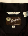 King Louie (キングルイ)　レーヨンボウリングシャツ　KL38900　"KINOMOTO TRAVEL SERVICE"　ブラック
