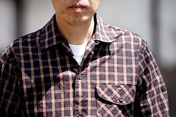 DALEE'S (ダリーズ)　長袖シャツ　"Romani (ロマーニ)"　...30s Boxy line shirt　マドラス